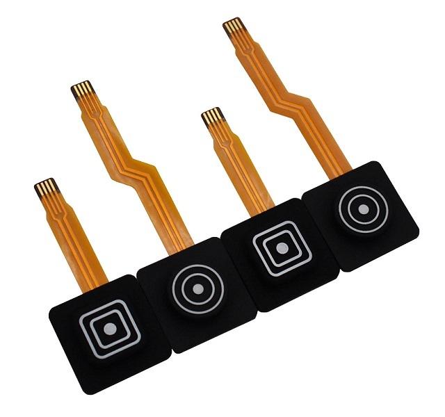 Commutateur en caoutchouc de clavier numérique de dôme tactile en métal avec le circuit de cuivre de FPC 1