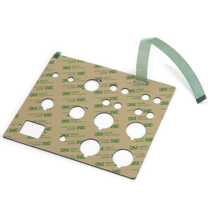 Multicolore industriel du commutateur 1.27mm de la membrane PMMA de dôme en métal